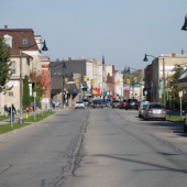 Downtown view of Ingersoll's main street