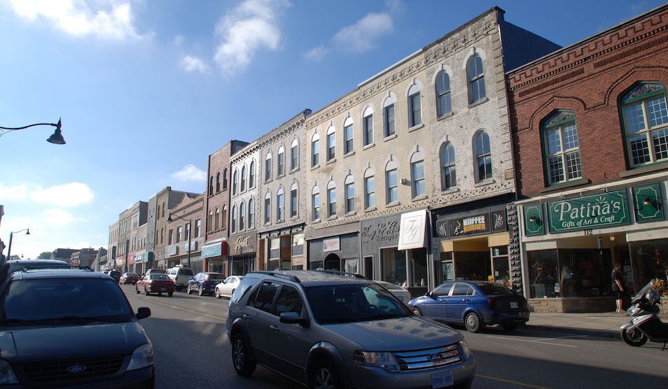 shopping area - row of stores in Ingersoll