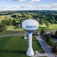 Town of Ingersoll aerial view of Water Tower