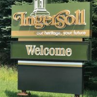 Town of Ingersoll Sign - welcome