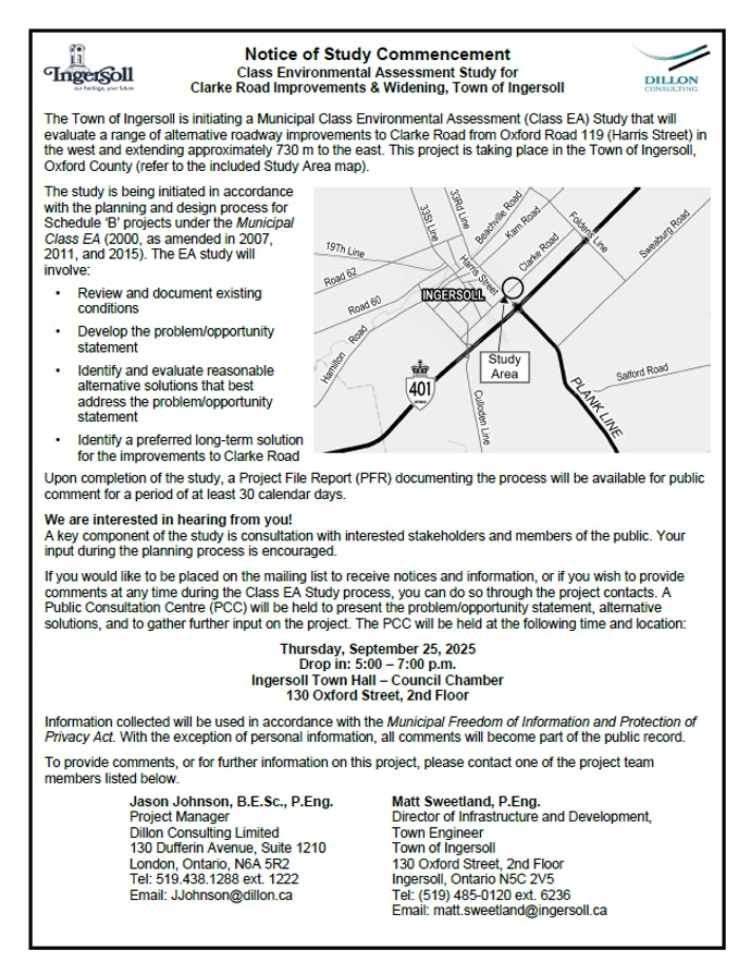 Notice Of Study Commencement